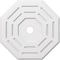 Ekena Millwork Westin Architectural Grade PVC Ceiling Medallion, 26"OD x 3"ID x 10 1/4"C x 1"P, One-Piece CMP26WN-03000 - alternate 1